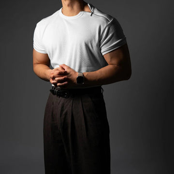 AIDASE  -  Men's Solid Color Side Zipper Short-Sleeved Sports Gym T-Shirt American Retro Fashion Trend Casual Loose Breathable Men's Tops aidase-shop